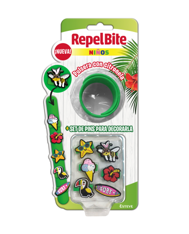 REPEL BITE PULSERA NIÑOS CUSTOM VERDE REPEL BITE PULSERA NIÑOS CUSTOM VERDE