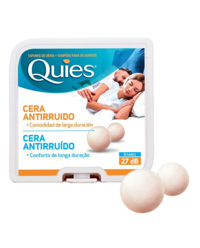 QUIES TAPONES CERA ANTIRRUIDO 16 UNIDADES