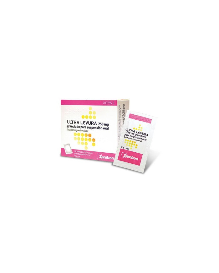 ULTRA-LEVURA 250 mg 20 SOBRES POLVO PARA SUSPENS ULTRA-LEVURA 250 mg 20 SOBRES POLVO PARA SUSPENS