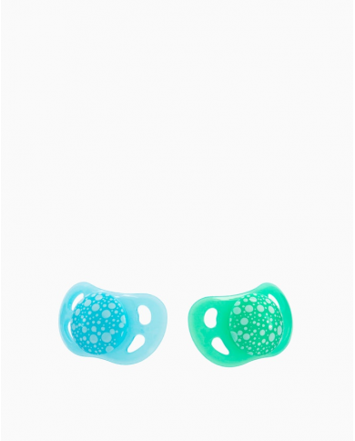 TWISTSHAKE CHUPETE AZUL/VERDE SILICONA 0-6M 2 UN