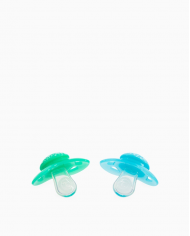 TWISTSHAKE CHUPETE AZUL/VERDE SILICONA 0-6M 2 UN