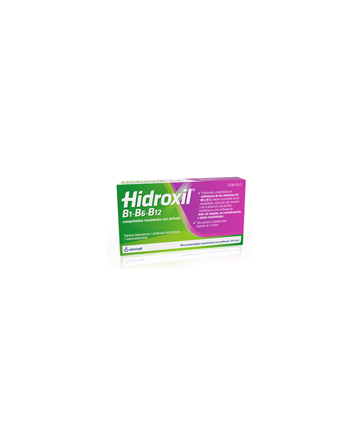 HIDROXIL B1-B6-B12 30 COMPRIMIDOS RECUBIERTOS