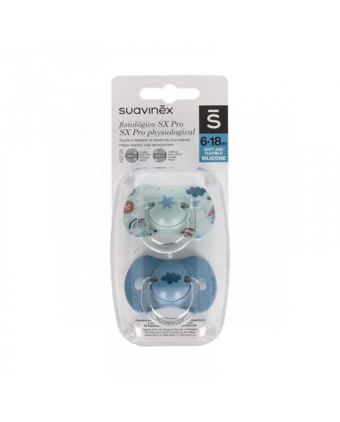 SUAVINEX CHUPETE FISIOLOGICO (6-18M) SILIC 2 UD