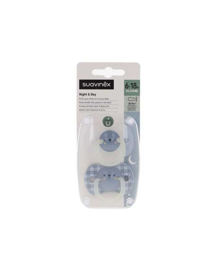 SUAVINEX CHUPET SILICON FISIOLOG 6-18M 2 UND N&D