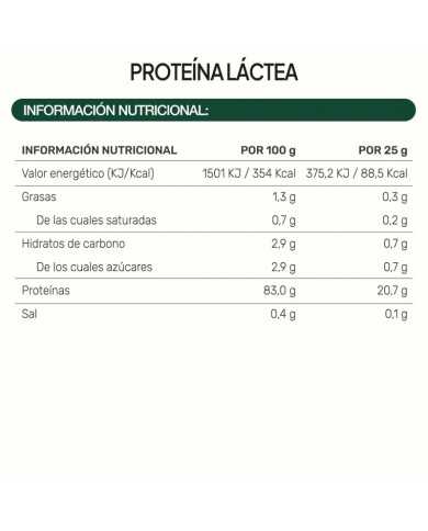 IVB PROTEÍNA LACTEA 500GR (20 TOMAS)