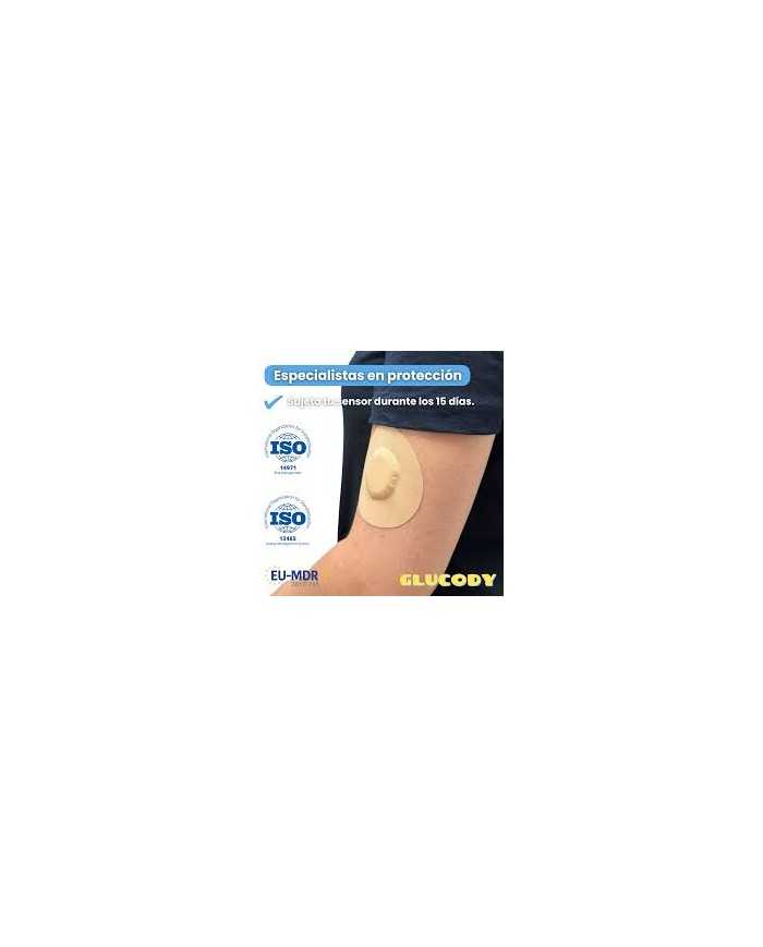 PARCHES PROTECTORES GLUCODY SENSOR MARRON 10 U