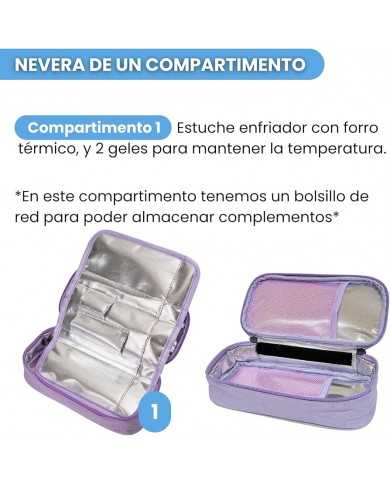NEVERA INSULINA GLUCODY PEQUEÑA MORADA NEVERA INSULINA GLUCODY PEQUEÑA MORADA