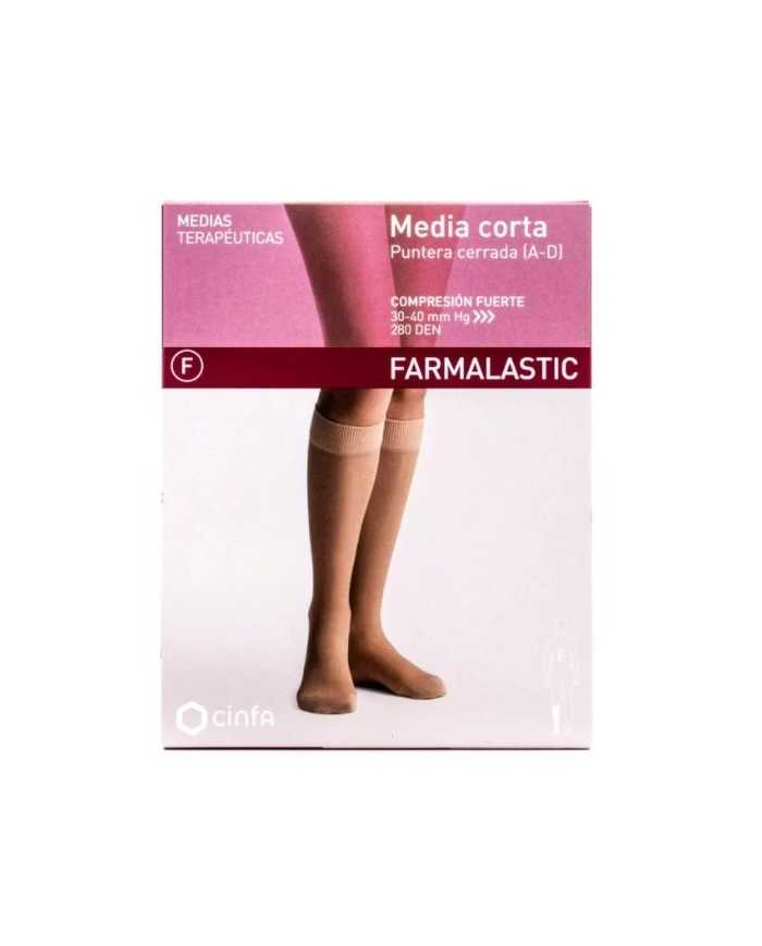 FARMALASTIC MEDIA CORTA CERRADA FTE T/RP