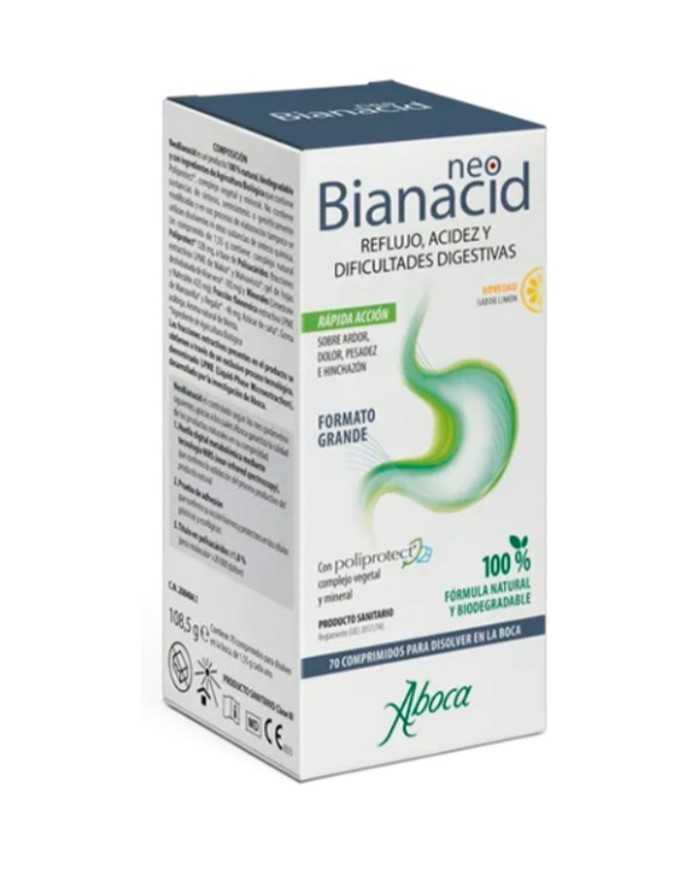 ABOCA NEOBIANACID 70 COMPRIMIDOS SABOR LIMON