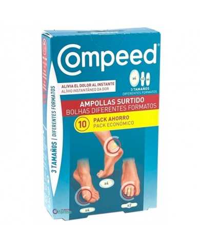 COMPEED AMPOLLAS SURTIDO 3 TAMAÑOS 10 UNIDADES P
