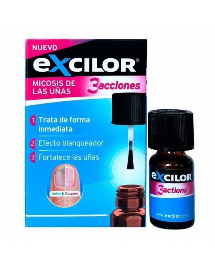 EXCILOR MICOSIS DE LAS UÑAS 3 ACCIONES SOLUCION