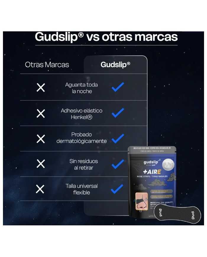 GUDSLIP TIRAS NARIZ NEGRAS 30 U