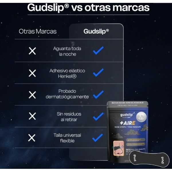 GUDSLIP TIRAS NARIZ NEGRAS 30 U