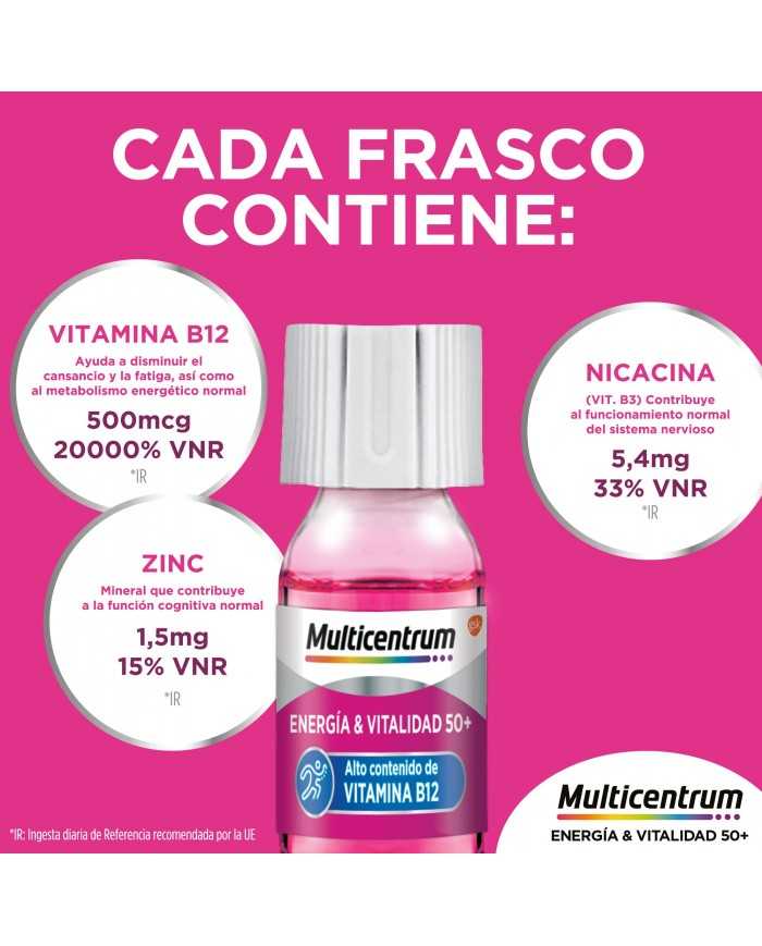 MULTICENTRUM ENERGIA & VITALIDAD 50+ 30 FRASCOS