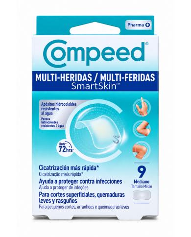 COMPEED MULTI-HERIDAS HIDROCOLOIDE 9 MEDIANO COMPEED MULTI-HERIDAS HIDROCOLOIDE 9 MEDIANO