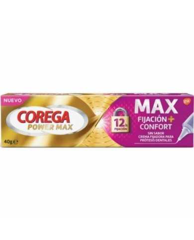 COREGA MAX FIJACION + CONFORT SIN SABOR 40 G