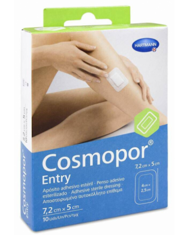 COSMOPOR ENTRY APOSITO ESTERIL 7,2 X 5 CM 10 U