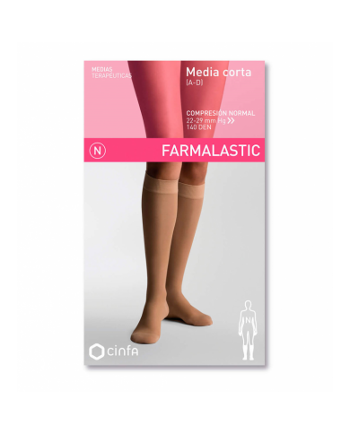 FARMALASTIC MEDIA CORTA BEIGE T/RP FARMALASTIC MEDIA CORTA BEIGE T/RP