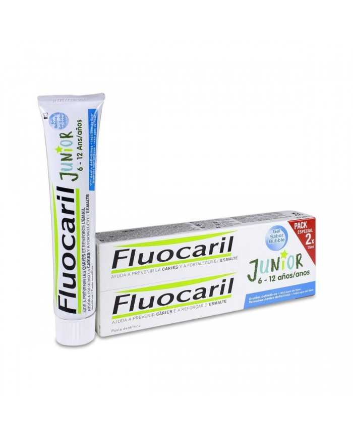 FLUOCARIL JUNIOR GEL BUBBLE 6-12 AÑOS 2X75ML