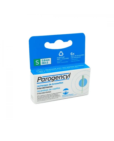 PAROGENCYL CEPILLO INTERD RECAMB TALLA S 6 UDS
