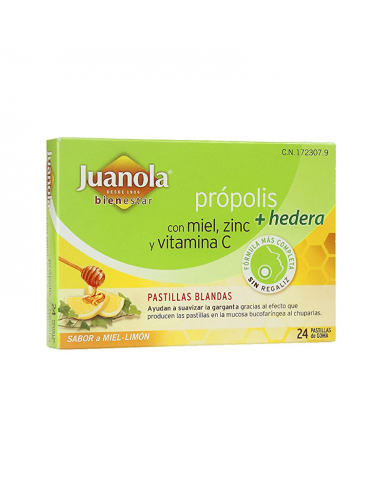 JUANOLA PROPOLIS HIEDRA-MIEL LIMON 24 COMP