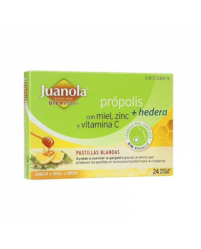 JUANOLA PROPOLIS HIEDRA-MIEL LIMON 24 COMP