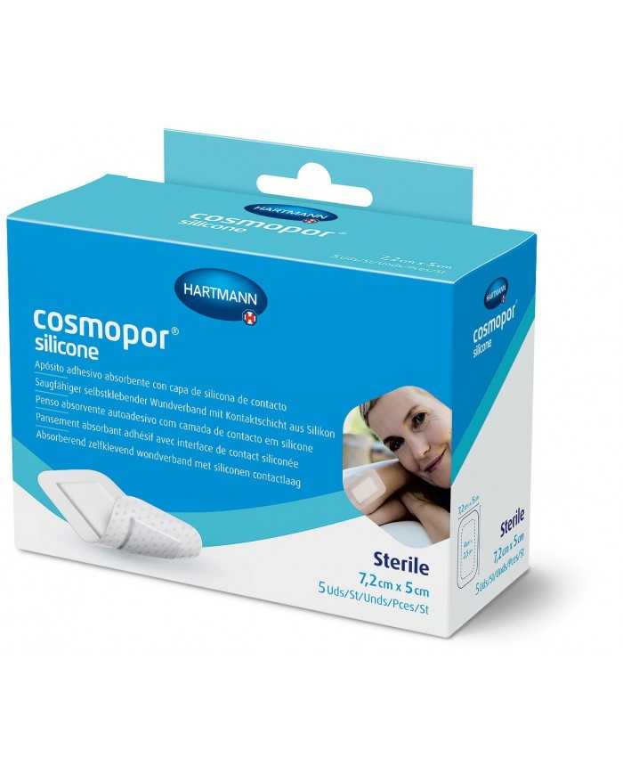 COSMOPOR SILICONE APOSITO ESTERIL 7,2 X 5CM 5 UD