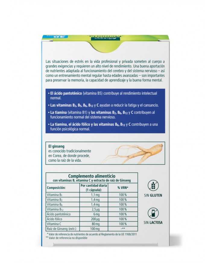 KNEIPP MEMORIA + CONCENTRACION 30 COMPRIMIDOS
