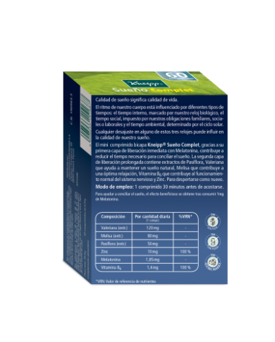 KNEIPP SUEÑO COMPLET 60 COMPRIMIDOS