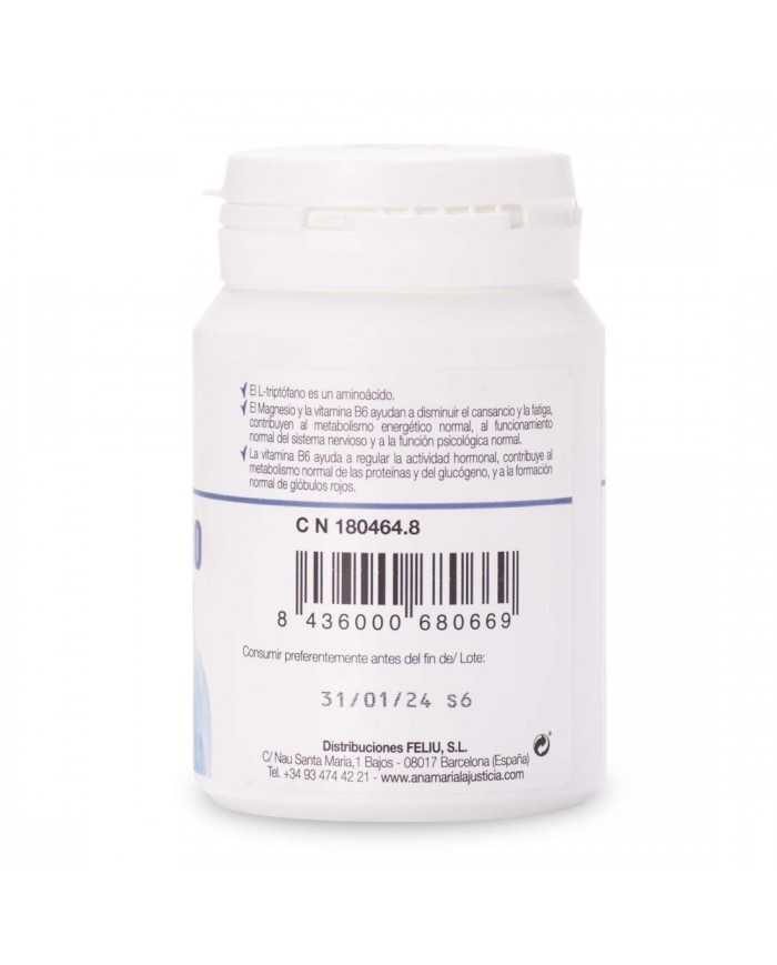 LAJUSTICIA TRIPTOFANO MAGNESIO Y VIT B6 60 COMP LAJUSTICIA TRIPTOFANO MAGNESIO Y VIT B6 60 COMP